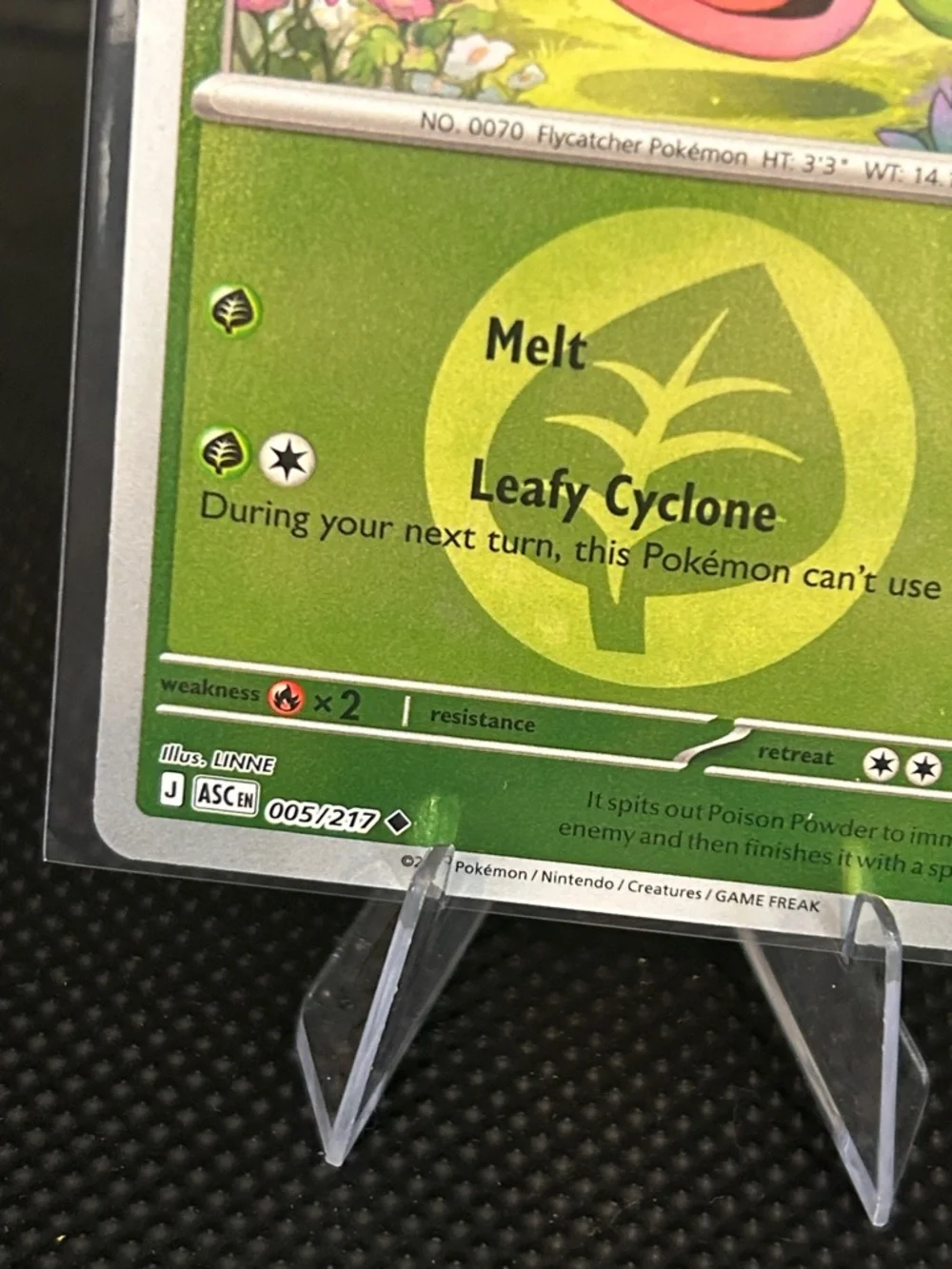 Pokemon Erika’s Weepinbell 005/217 Reverse Holo‎ Rare from Ascended Heroes Set